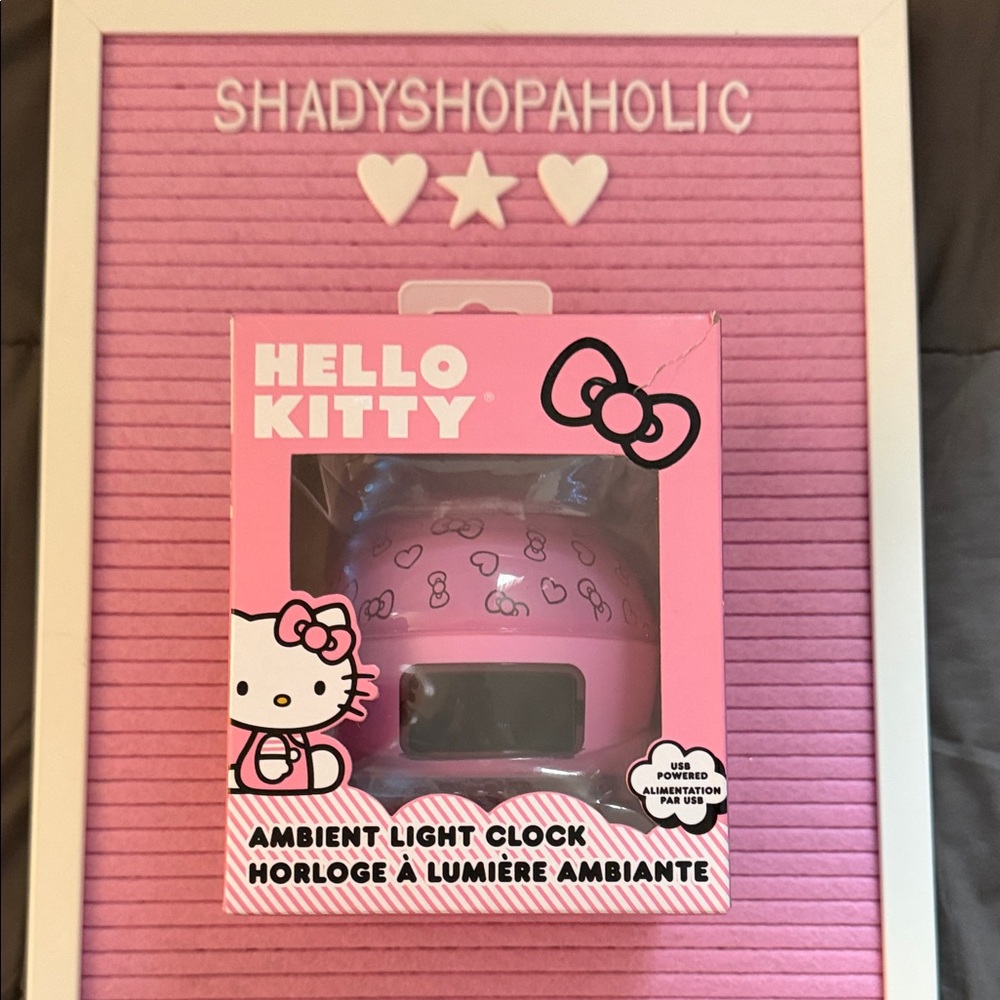 🔖 Hello Kitty Pink Ambient Light Clock